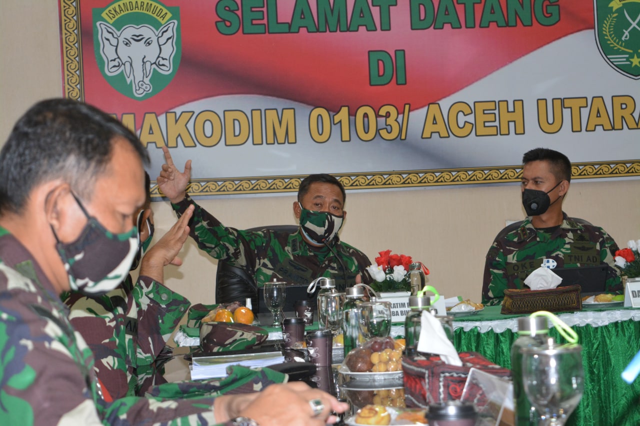 Tim Penilai Lomba Binter Turun Kelapangan Mengecek Secara Langsung Hasil Binaan dari Kodim 0103/Aceh Utara