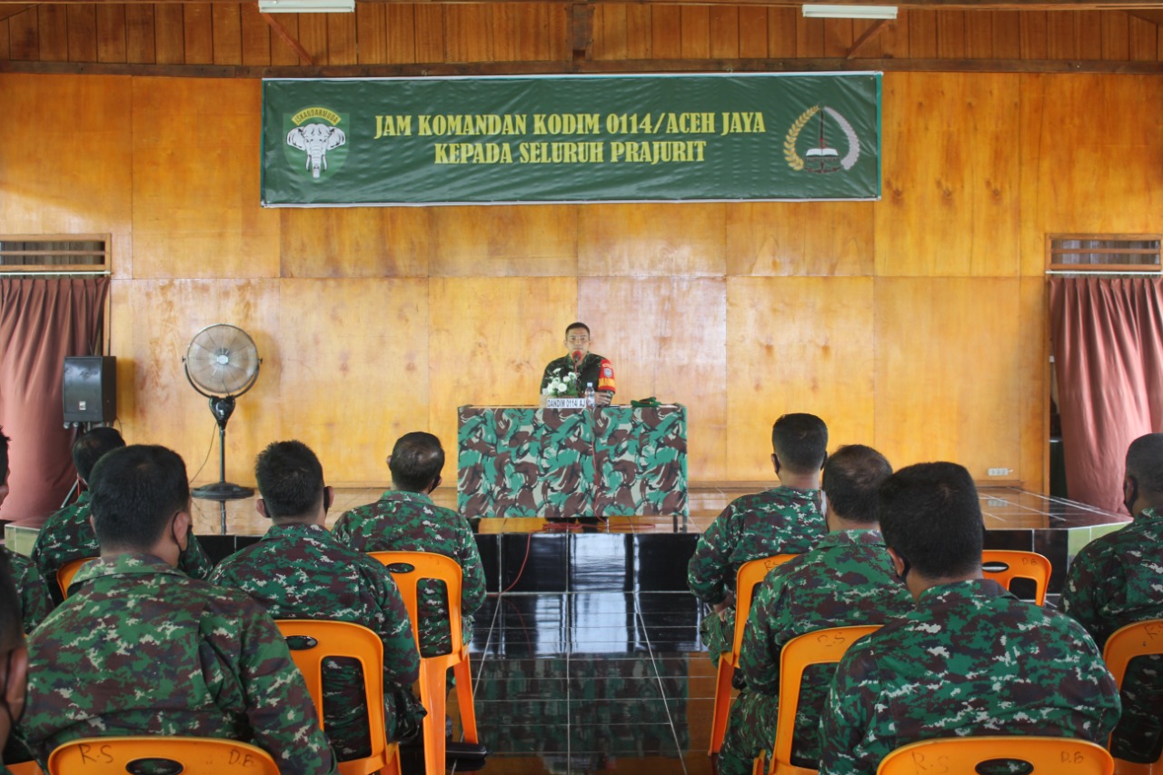Dandim 0114/Ajay Berikan Pengarahan kepada Prajurit