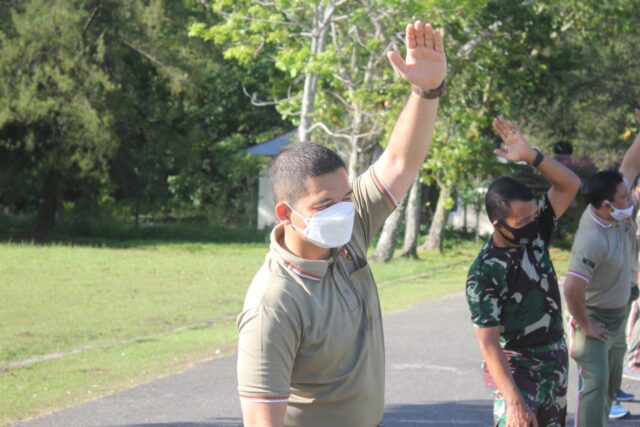 Laksanakan Olah Raga Mandiri, Ini Pesan Dandim 0114/Aceh Jaya