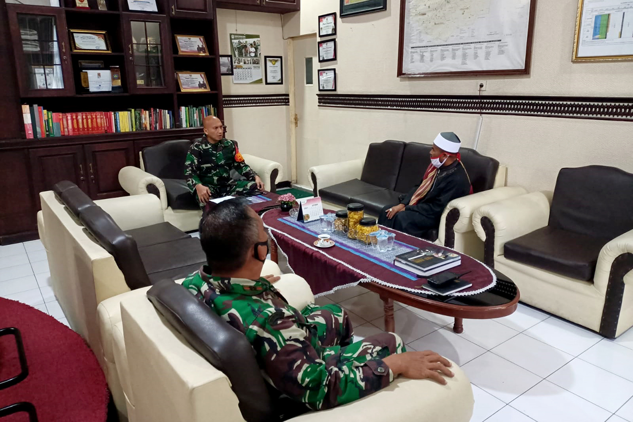 Dandim 0101/Aceh Besar Terima Kunjungan Pimpinan Dayah Markas Al-Ishlah Al-Azizah