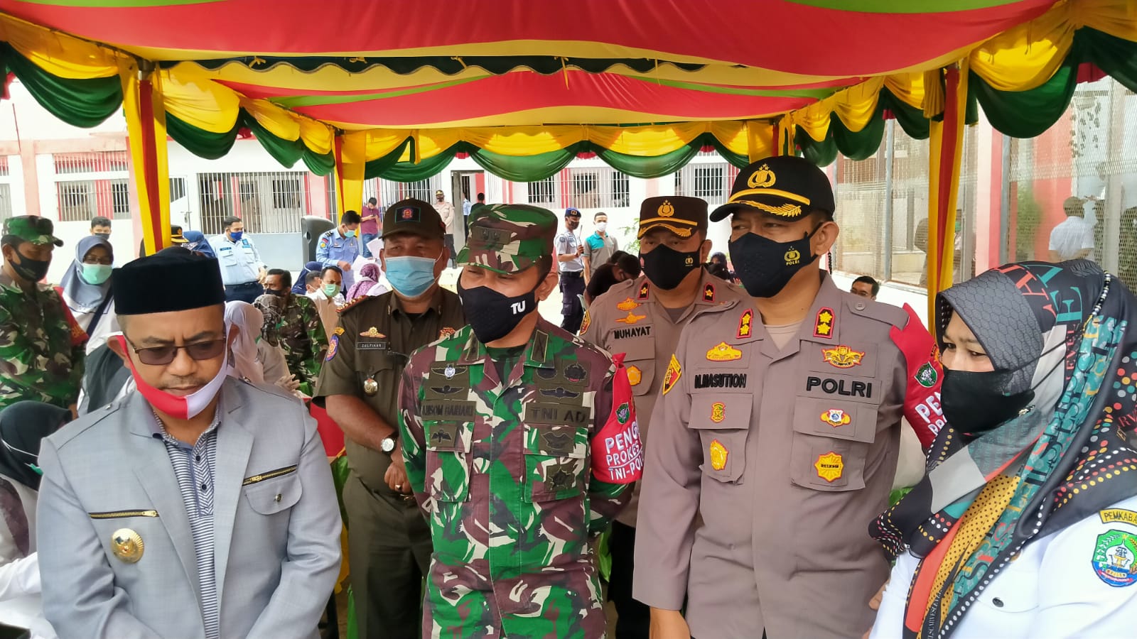 Satgas Covid Kodim 0110/Abdya Bersinergi Melaksanakan Serbuan Vaksin di Lapas II B Kabupaten Abdya