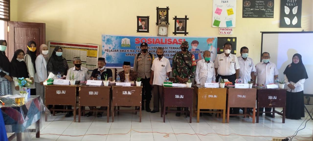 Sukseskan Vaksinasi di Kalangan Pelajar, TNI Gelar Sosialisasi