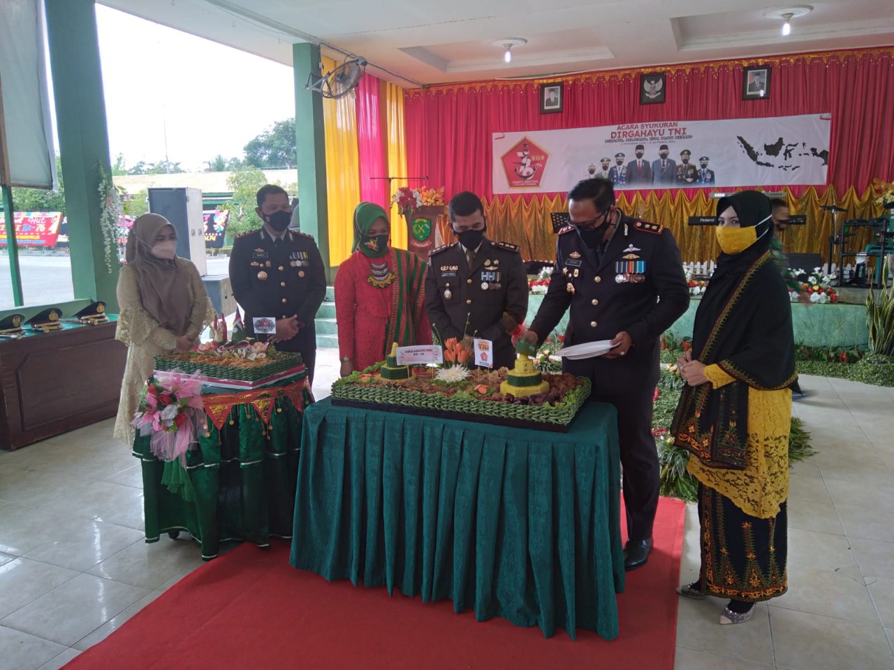 HUT TNI Ke-76, Kodim 0104/Atim Gelar Syukuran