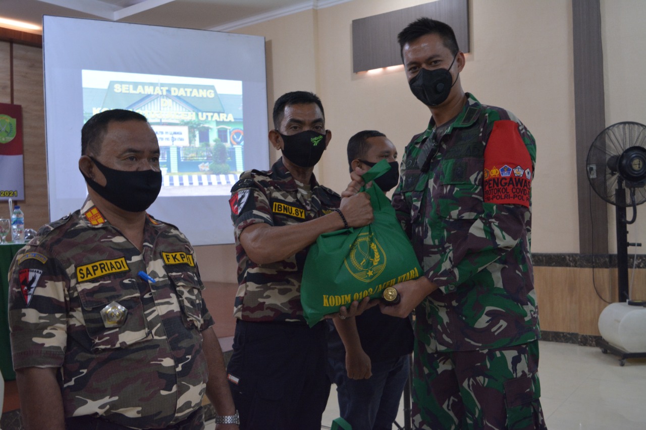 Menjaga Soliditas Dengan KB TNI, Kodim 0103/Aceh Utara Gelar Kegiatan “BINKATPUAN” Keluarga Besar TNI Tahun 2021