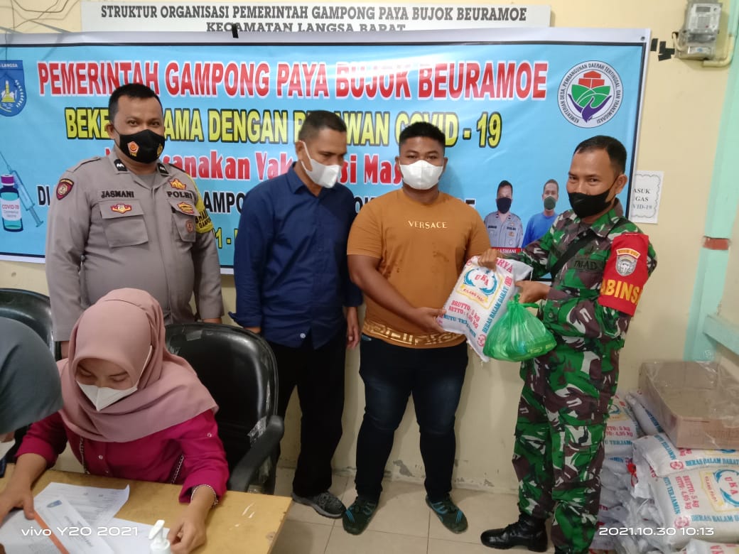 Dukung Percepatan Vaksinasi Covid-19, Duo Babin Dampingi Warga Binaan
