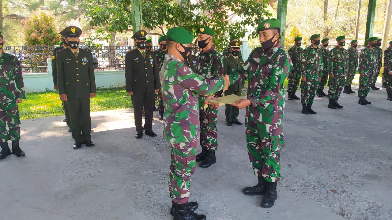 Dandim 0116/Nagan Raya Lepas 26 Anggota Pindah ke Satuan Baru