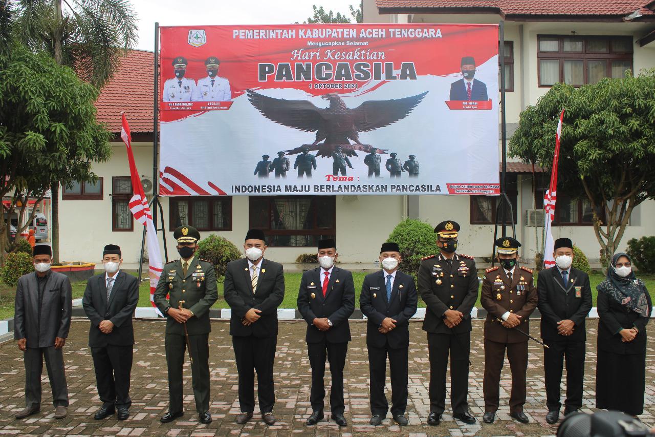 Dandim Agara Ikuti Upacara Hari Kesaktian Pancasila