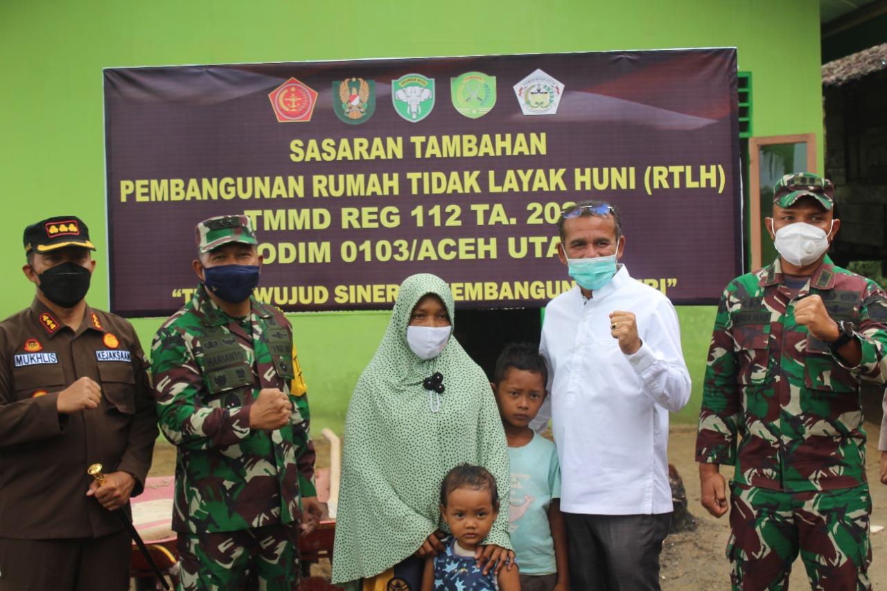 Mayjen TNI Harianto Ucapkan Terimakasih Kepada Pemko Lhokseumawe Atas kerjasama TMMD ke-112 Tahun 2021.