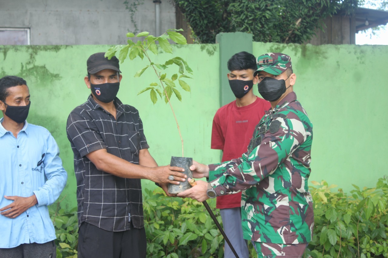 Kodim Aceh Jaya Bina Masyarakat Manfaatkan Lahan Tidur Dengan Berkebun Jengkol