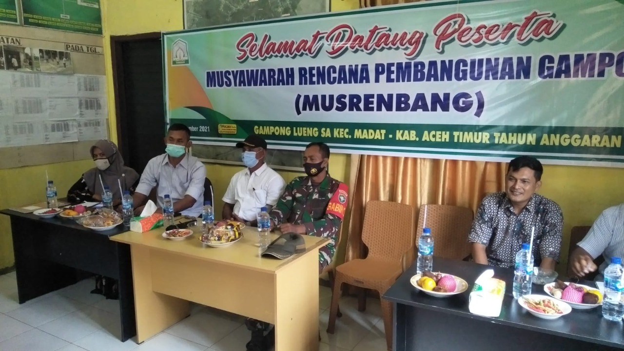 Dukung Program Pembungan, Babinsa Madat Hadiri Musrenbang Tingkat Desa