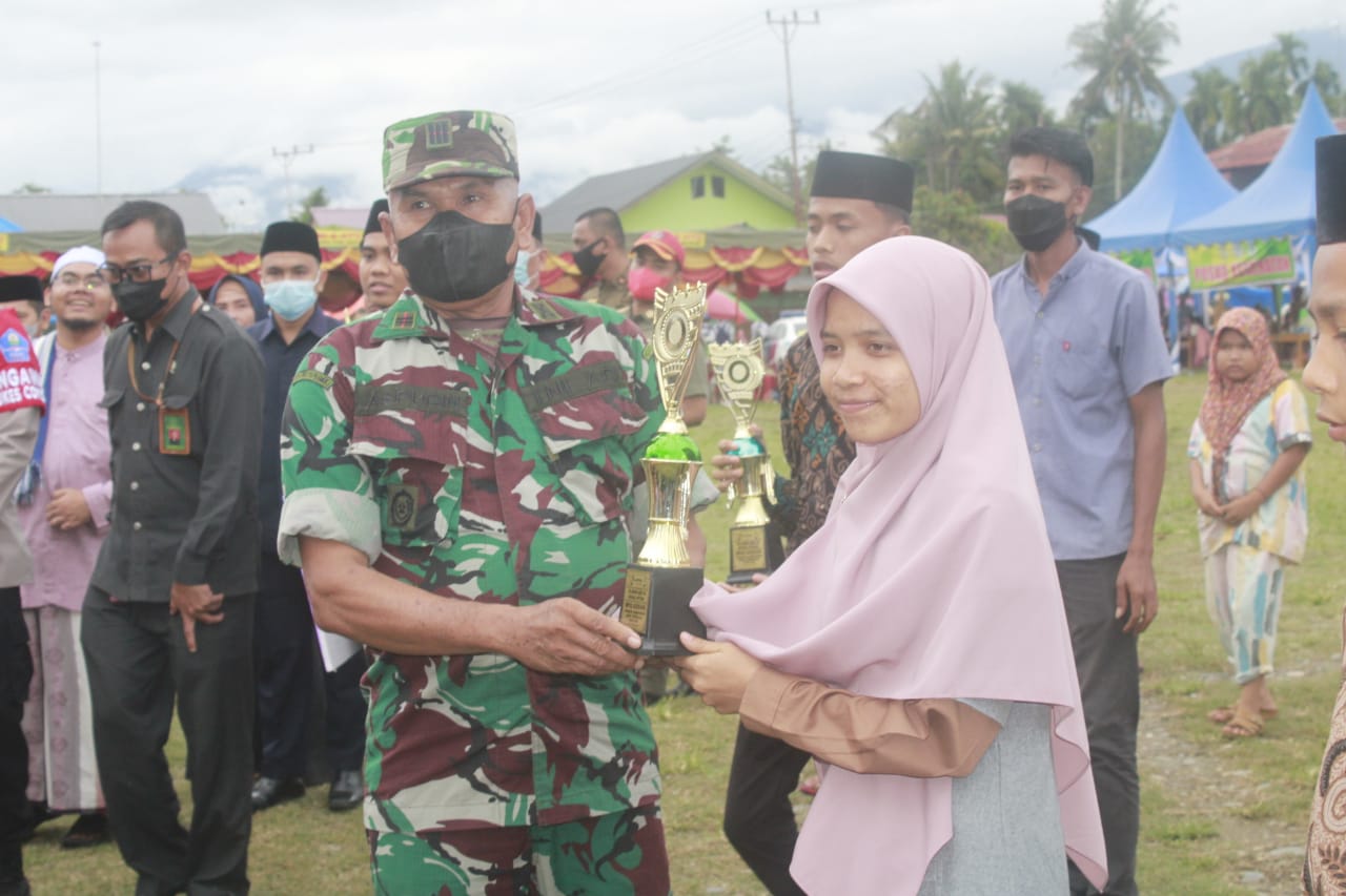 Pasipers Kodim 0108/Agara Hadiri Penutupan MTQ KE – 83 Di Kecamatan Lawe Alas