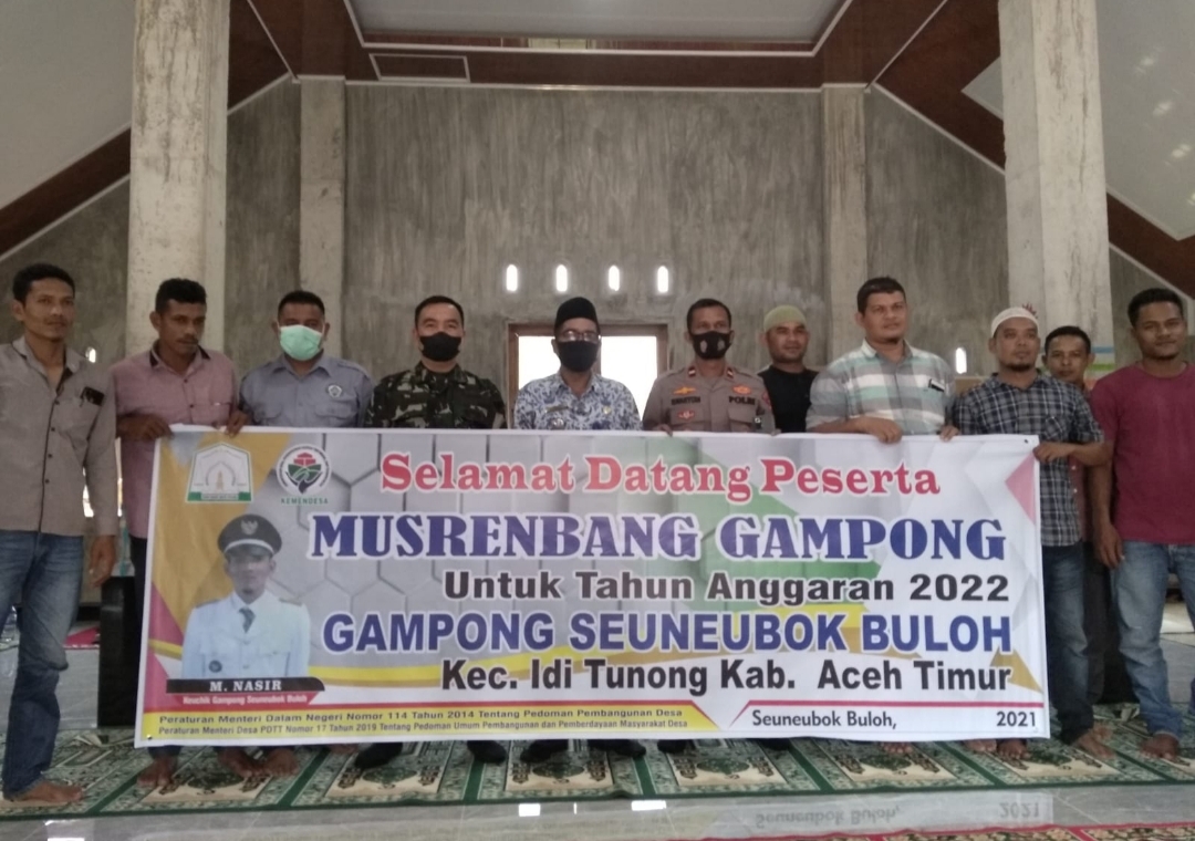 Ikuti Musrenbang Desa Seuneubok Buloh, Begini Kata Danramil 17/Idt