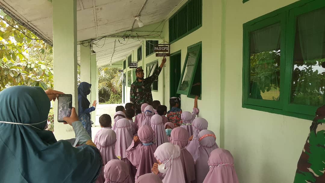 Anak TK dan Siswa SMP Kunjungi Kodim 0118/Subulussalam