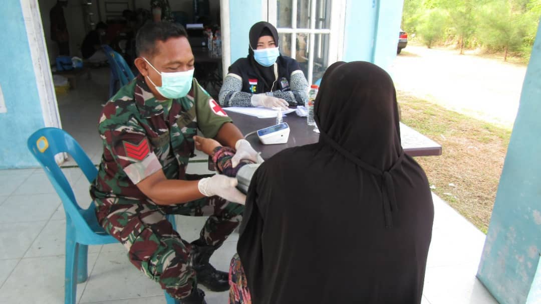 Team V-Care Kodim 0109/Aceh Singkil Kembali Menggelar Serbuan Vaksinasi Massal