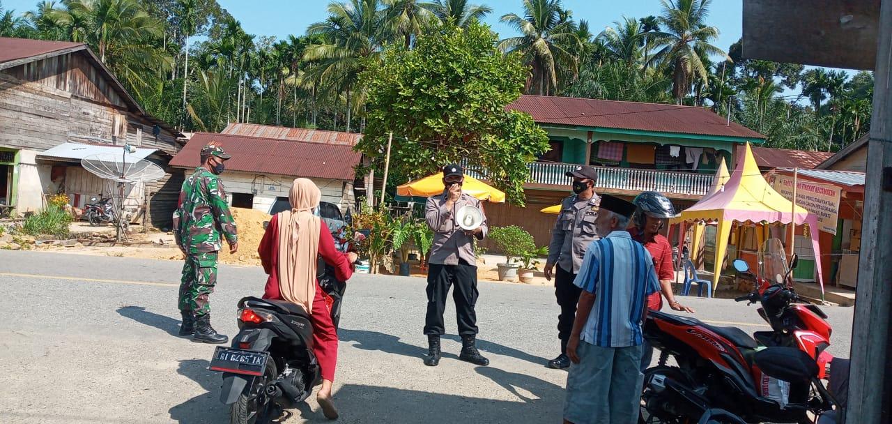 Koramil 09/Trumon dan Dinas Terkait Gencar Lakukan Penegakan Protokol Kesehatan