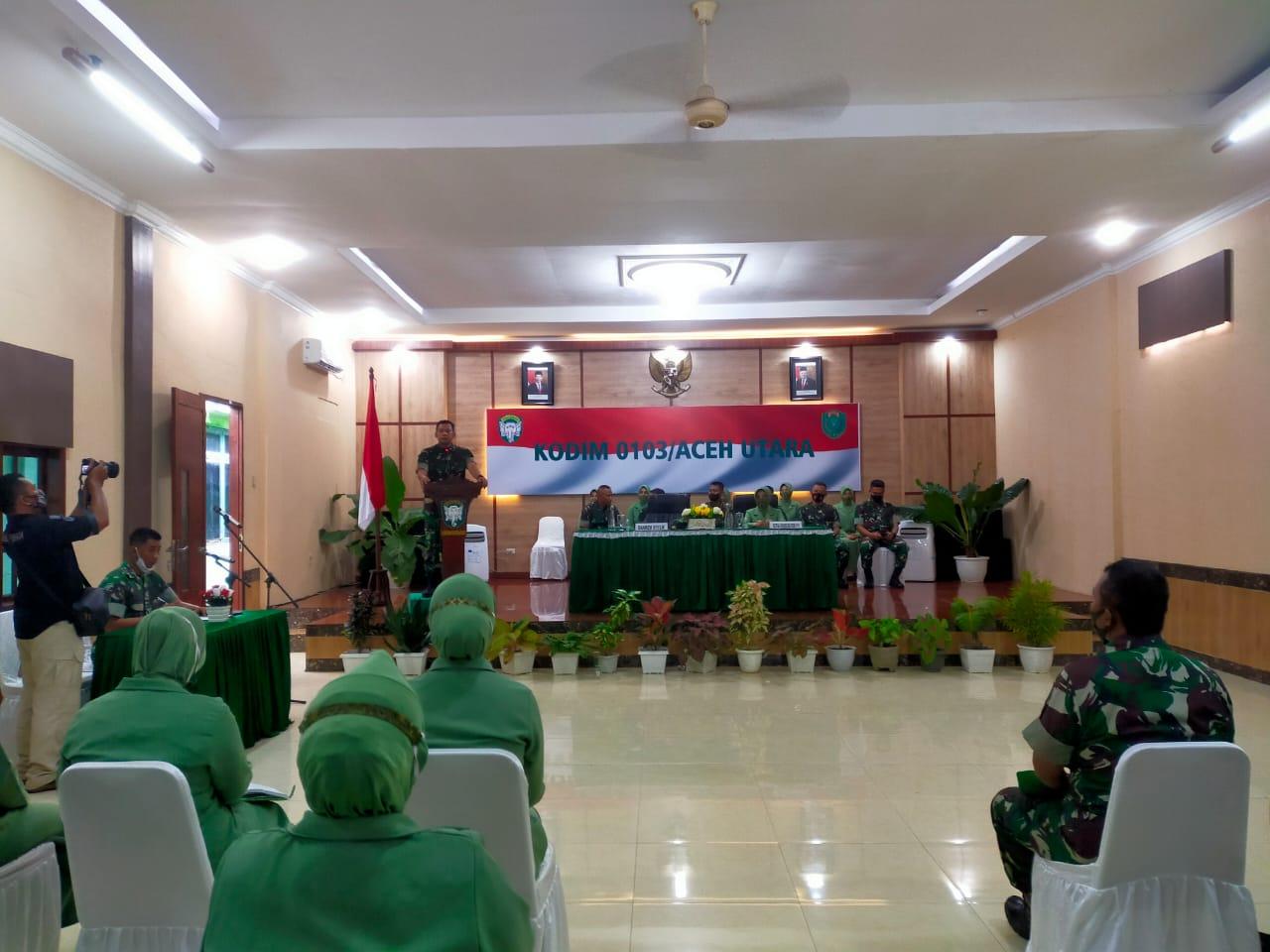 Danrem 011/LW Kunjungi Kodim 0103/Aceh Utara