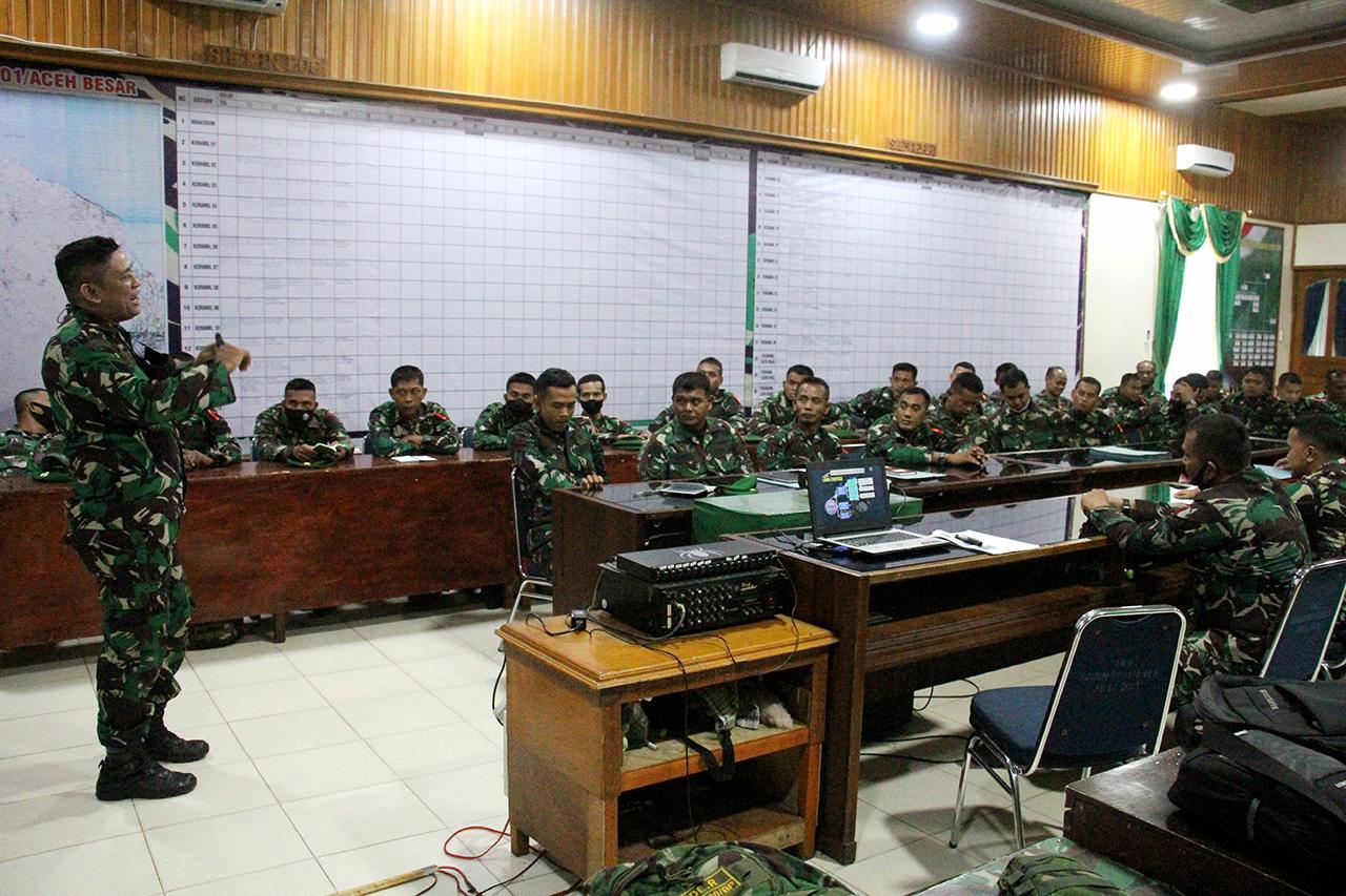 53 Orang Personil Baru Masuk Kodim Aceh Besar Terima Pembekalan Ilmu Teritorial