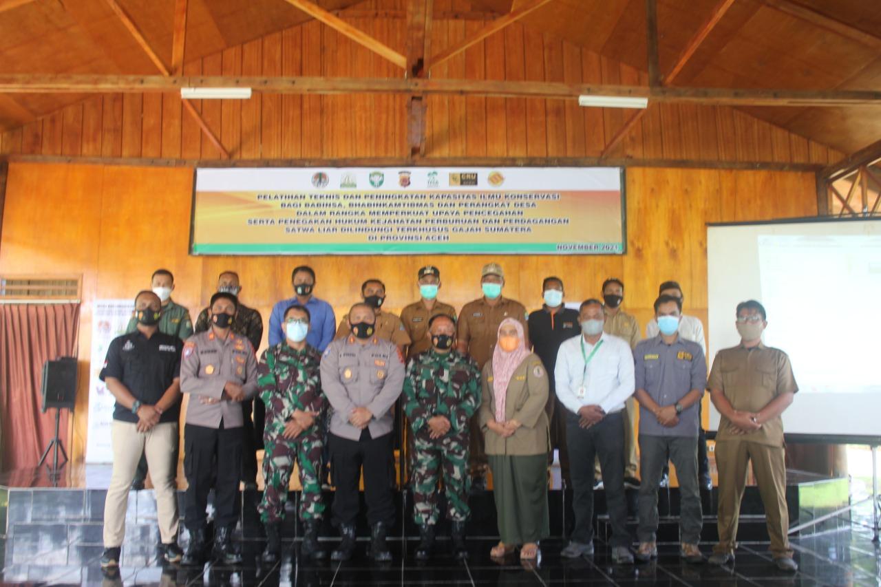 Kodim Aceh Jaya Terima Pelatihan Konservasi Gajah Sumatera Dari BKSDA Aceh