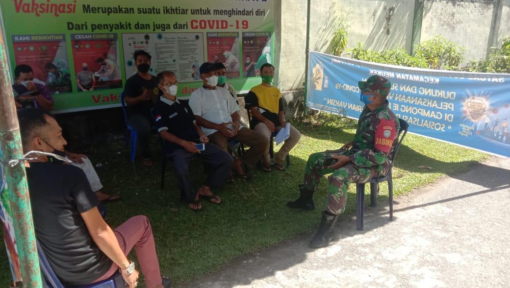 Ini Harapan Babinsa Meukek Saat Jalin Komunikasi Sosial Dengan Perangkat Desa Ie Dingin