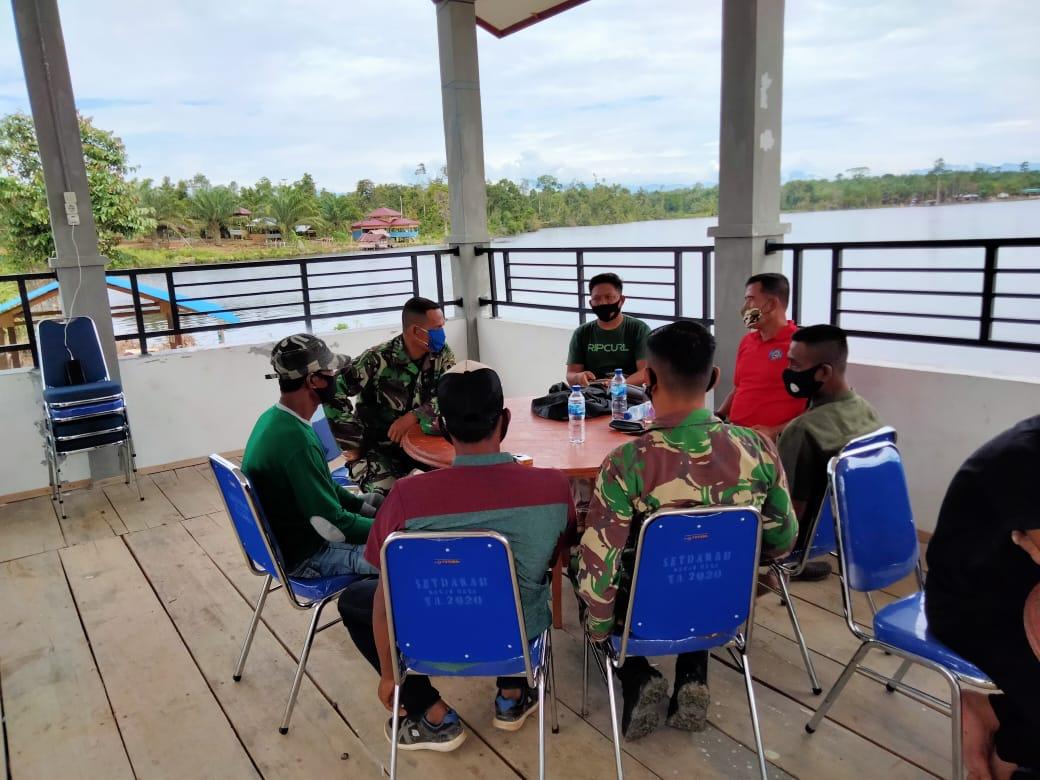 PERERAT HUBUNGAN SILATURRAHMI BABINSA POS RAMIL TADU RAYA KOMSOS BERSAMA WARGA DESA BINAANNYA