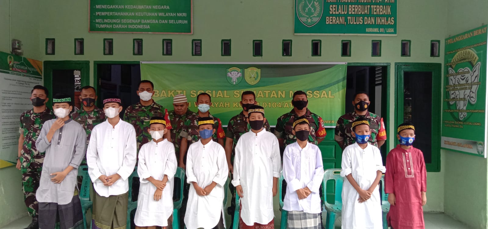 Bhakti TNI, Kodim 0104/Atim Gelar Sunatan Massal