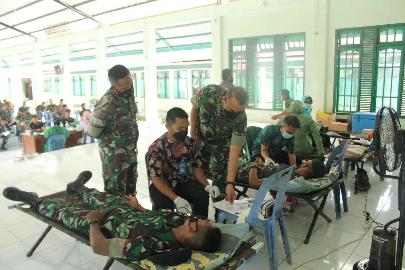 Sambut Hari Juang TNI AD Tahun 2021, Kodim 0107/Aceh Selatan Gelar Bhakti Sosial Donor Darah