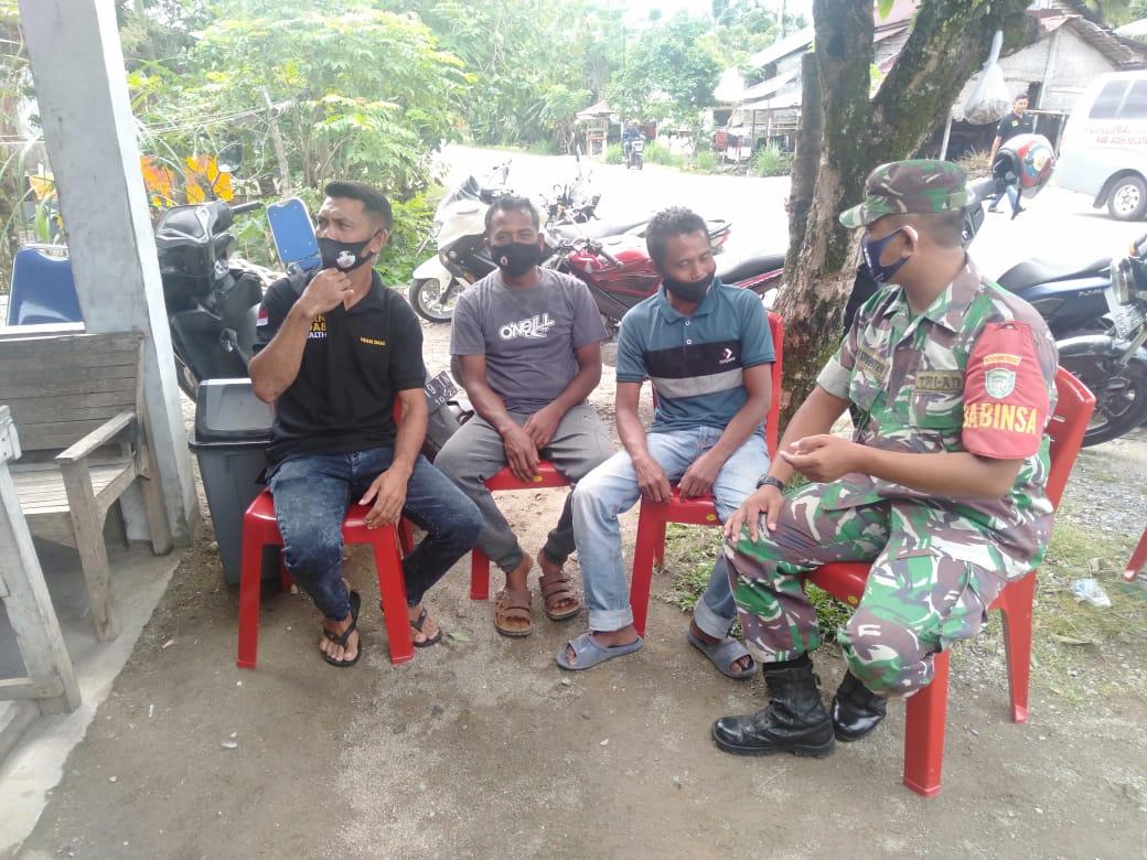 Serka Edy Syahputra : Peran Masyarakat Sangat di Perlukan Dalam Upaya Penanganan Covid-19