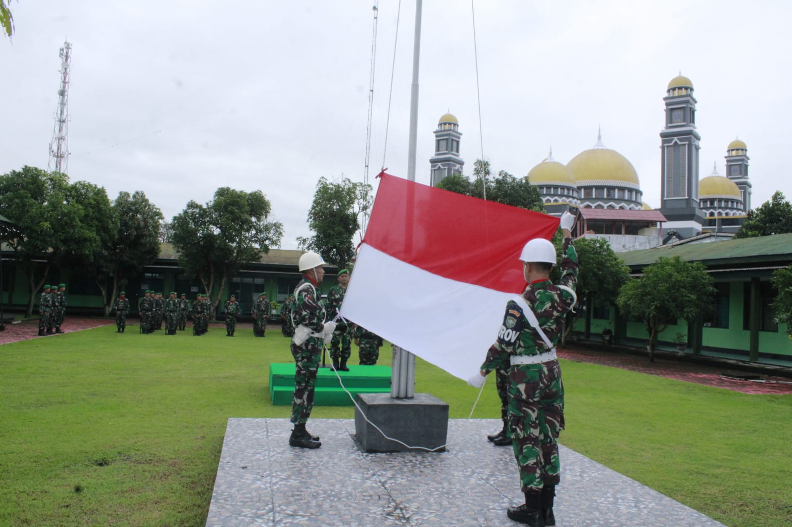 Kodim 0108/Agara Laksanakan Upacara Bendera
