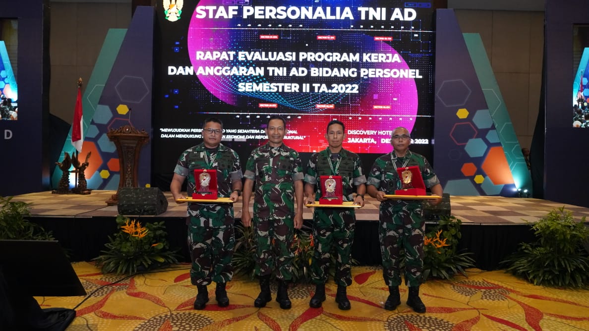 Kodam IM Raih Penghargaan Bidang Personel TNI AD TA 2022