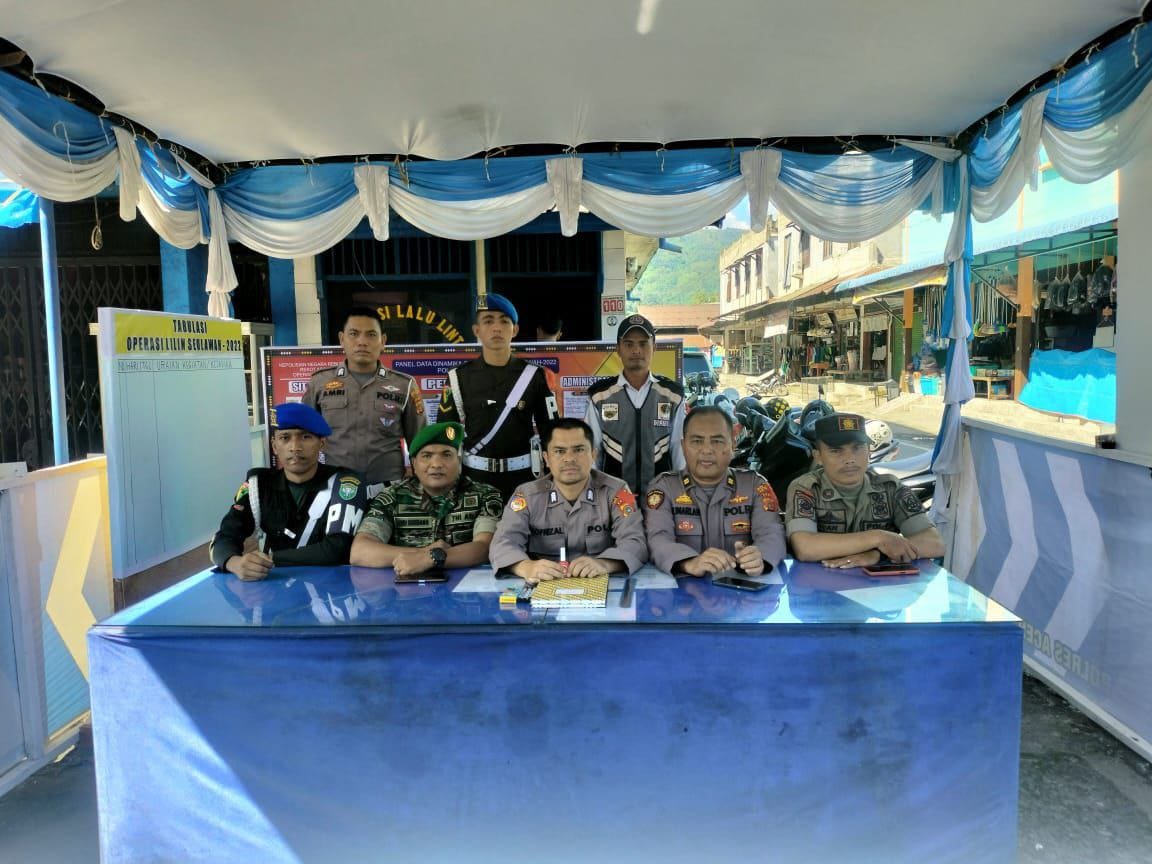 Jaga Kondusifitas Jelang Nataru Personil Kodim 0108/Agara Bersama Unsur Terkait Laksanakan Pengamanan