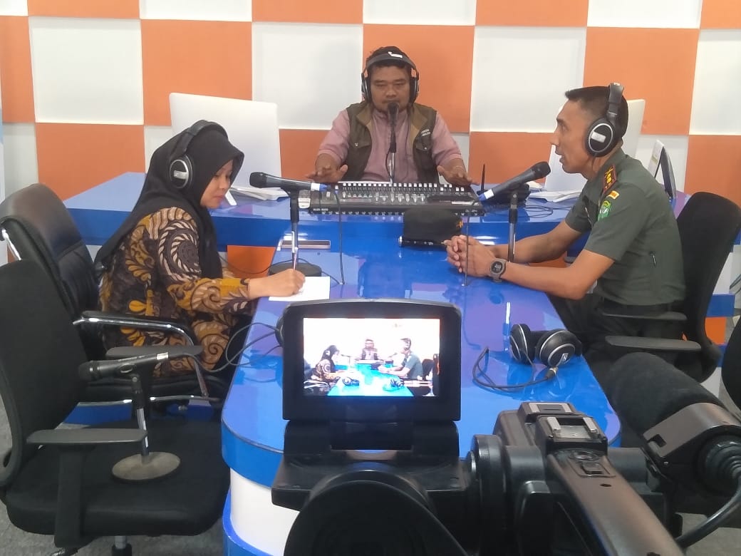 Dialog Interaktif Dandim 0105/Abar Di LPP RRI Meulaboh Terangkan Keberadaan Kampung Pancasila Desa Kuta Padang