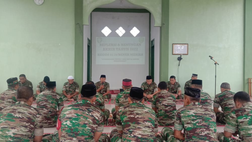 Kodim 0119/BM: Gelar Do’a Bersama sebagai Refleksi akhir tahun 2022