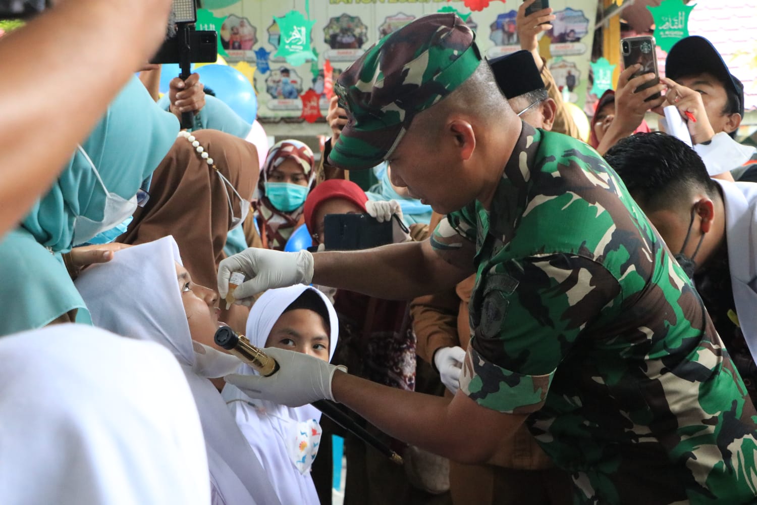 Dandim 0104/Atim Hadiri Kegiatan Pencanangan Sub PIN Polio Di Kota Langsa