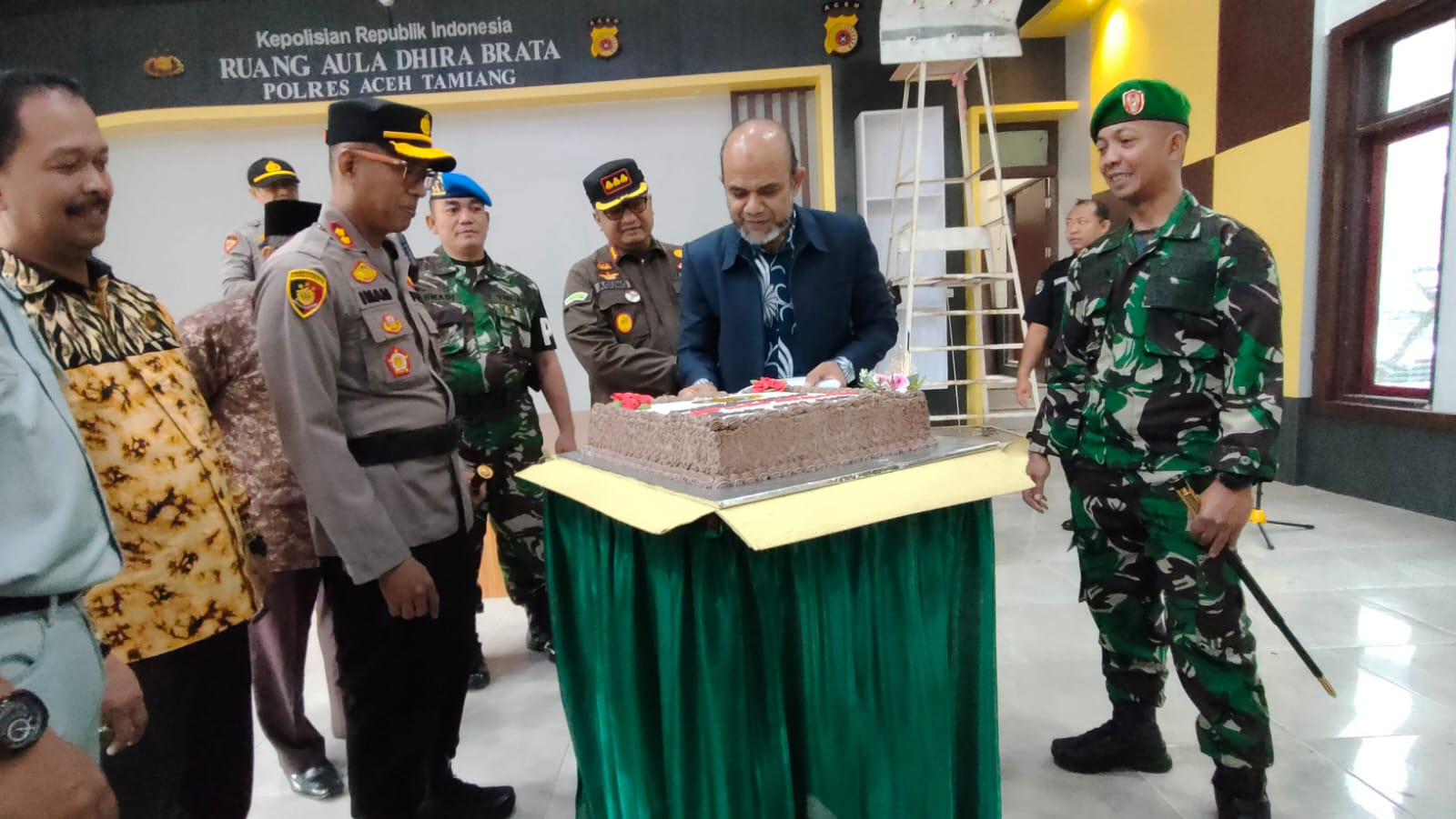 Dandim 0117/Aceh Tamiang Beri Kejutan ke Kapolres Aceh Tamiang