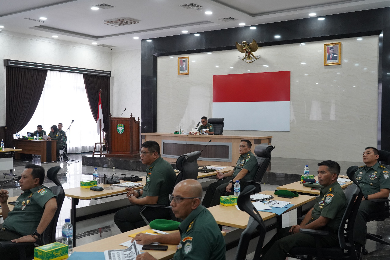 Kasdam IM Pimpin Sidang UKP Perwira dan Sidang Pankar