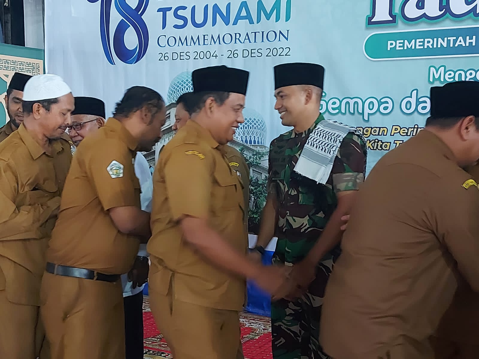 Dandim 0103/Aut Hadiri Dzikir Memperingati Gempa dan Tsunami Aceh ke – 18 Tahun 2022