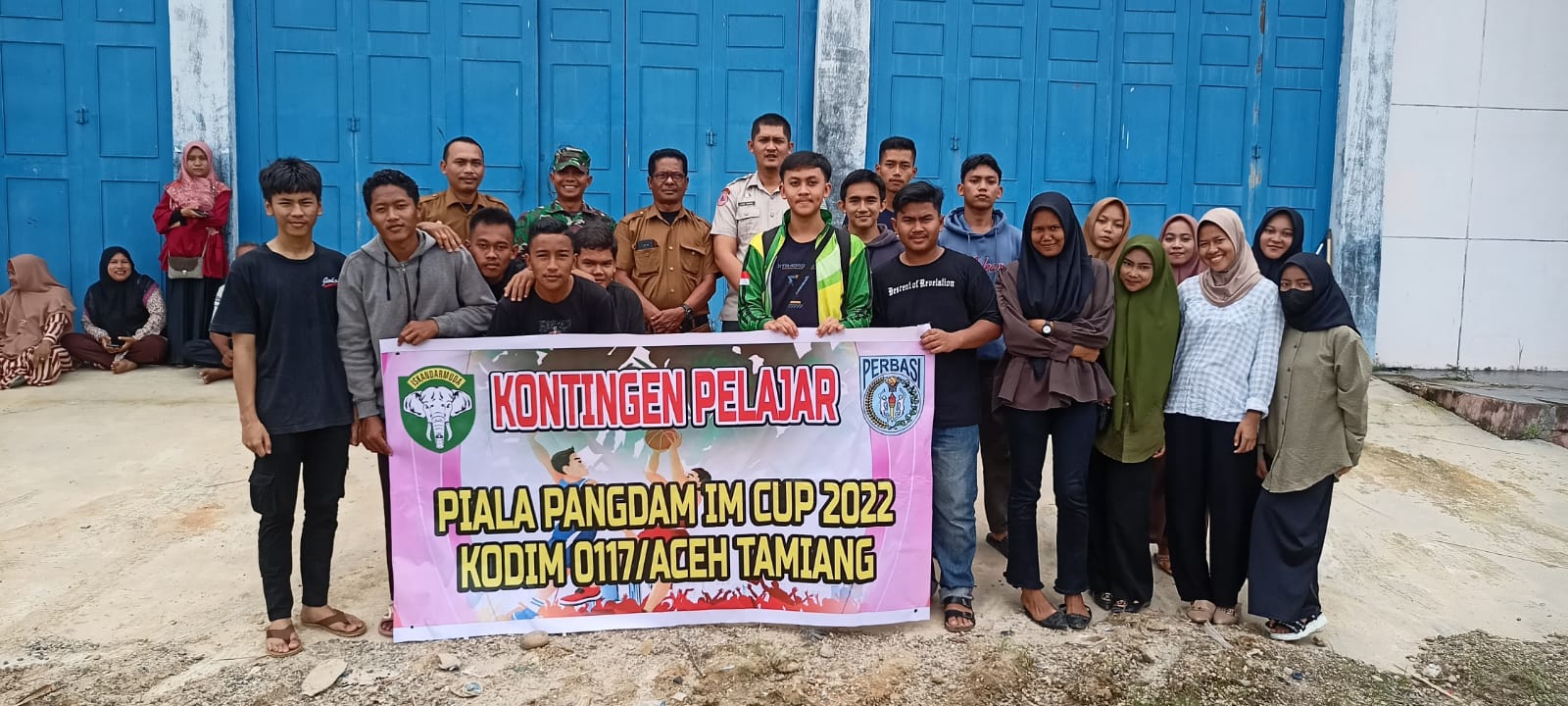 Dandim 0117/Aceh Tamiang Lepas Keberangkatan Tim Bola Basket Piala Pangdam IM CUP Tahun 2022