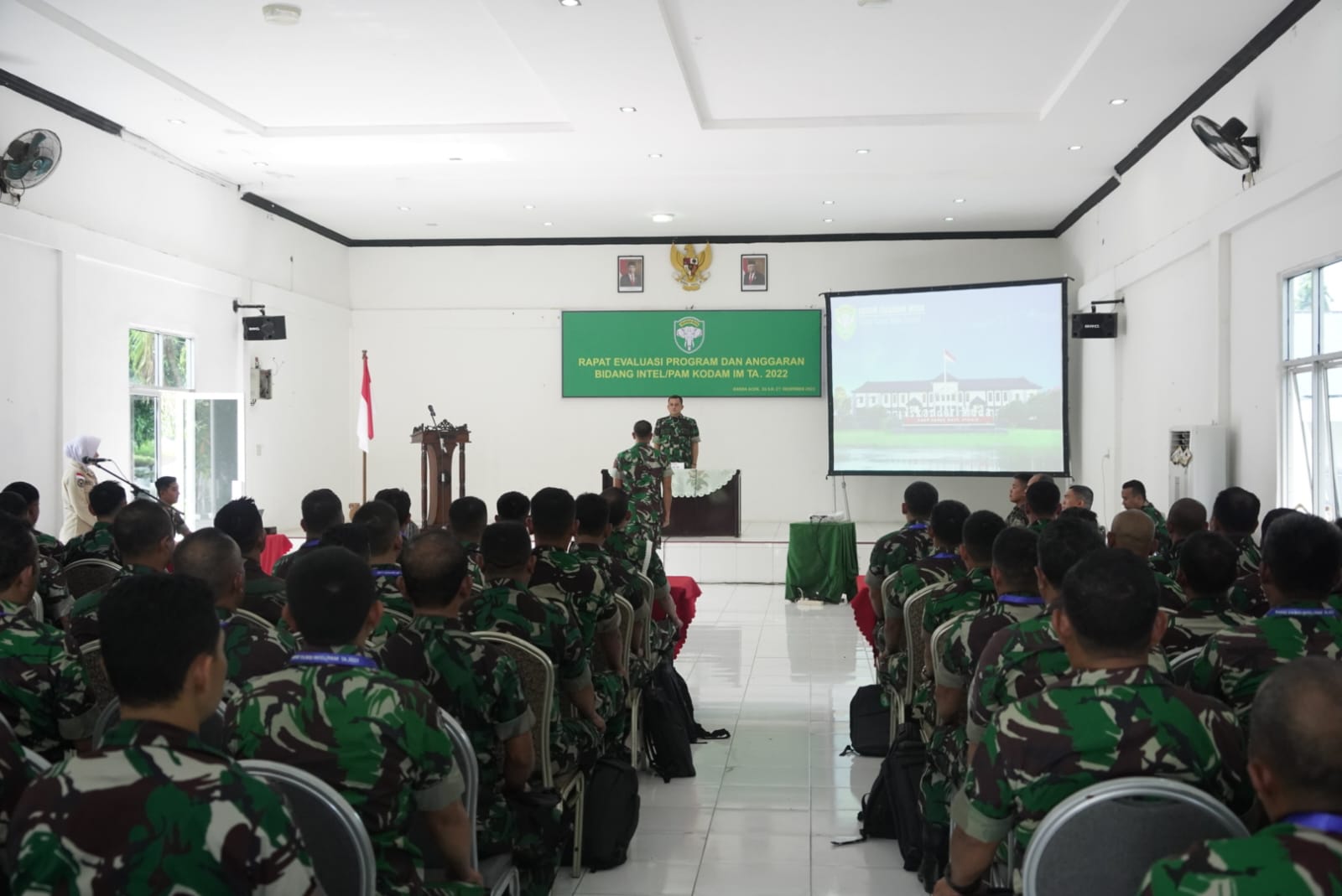 Kodam IM Gelar Rapat Evaluasi Bidang Intel/Pam TA 2022