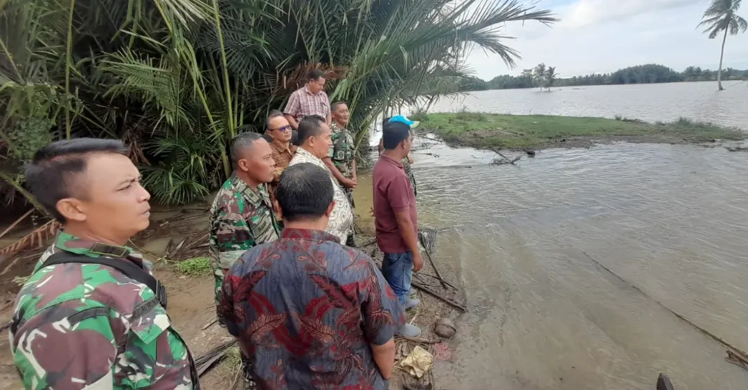 Tim Sterad IM Tinjau Pengerjaan Optimasi Lahan Rawah di Wilayah Kodim 0103/Aut