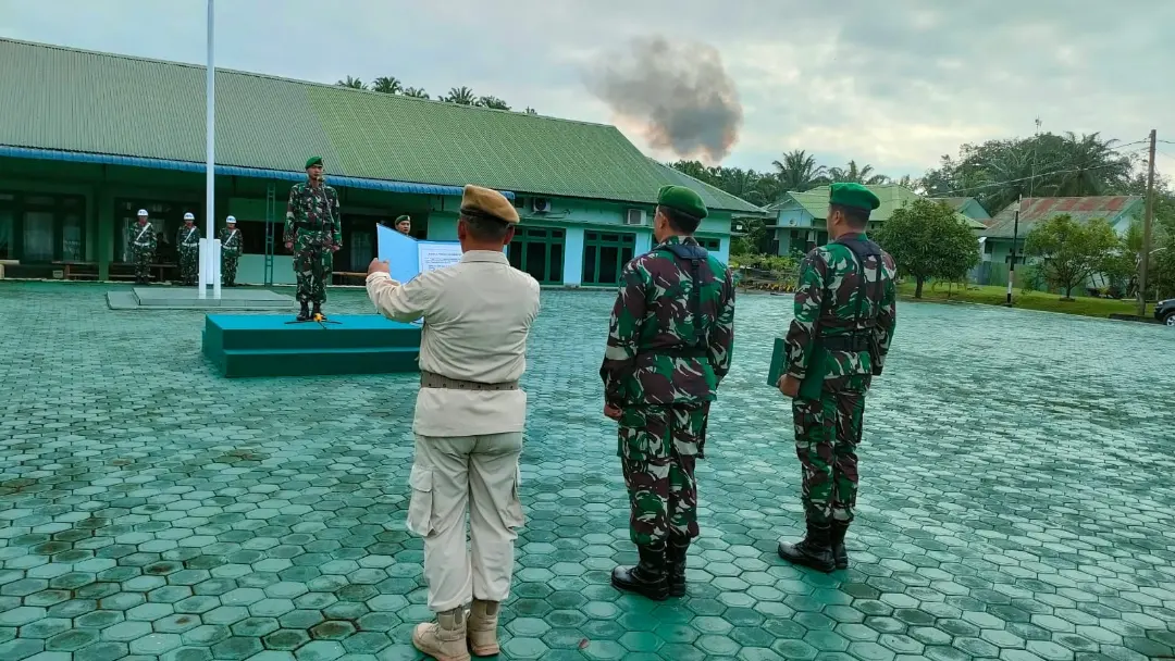 Kodim 0117/Aceh Tamiang Gelar Upacara Bulanan
