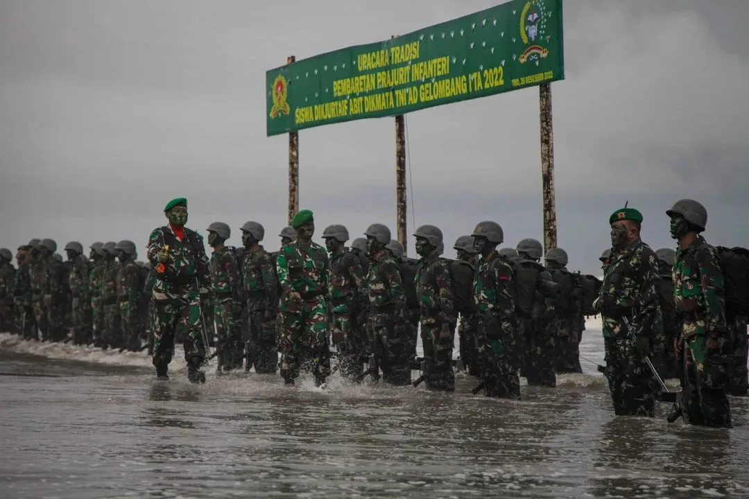 Tradisi Pembaretan siswa Dikjurtaif Gel I TA 2022