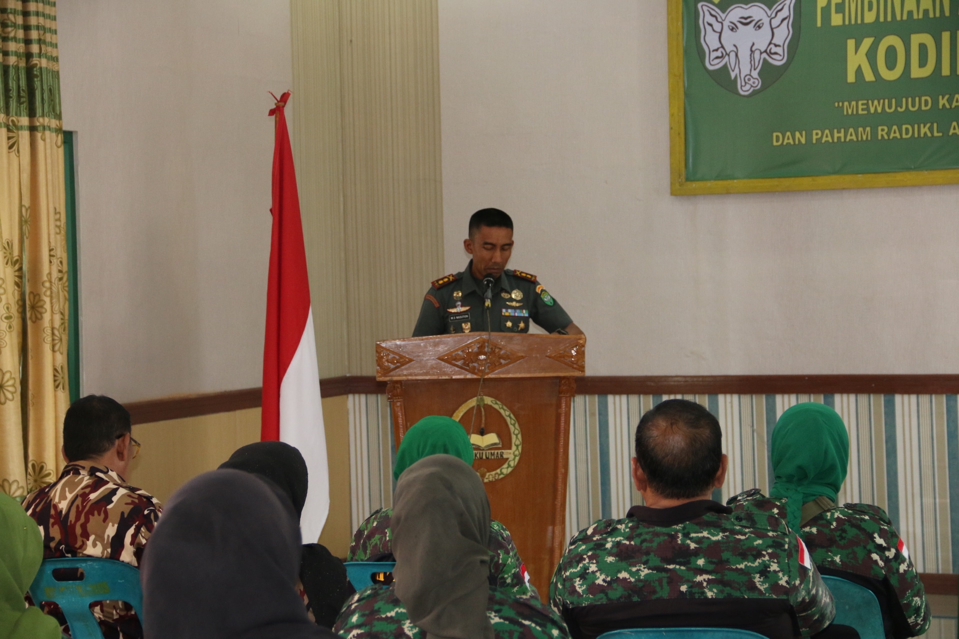 Kodim 0105/Abar Menggelar Sosialisasi Pembinaan Sesuai Amanat UU RI