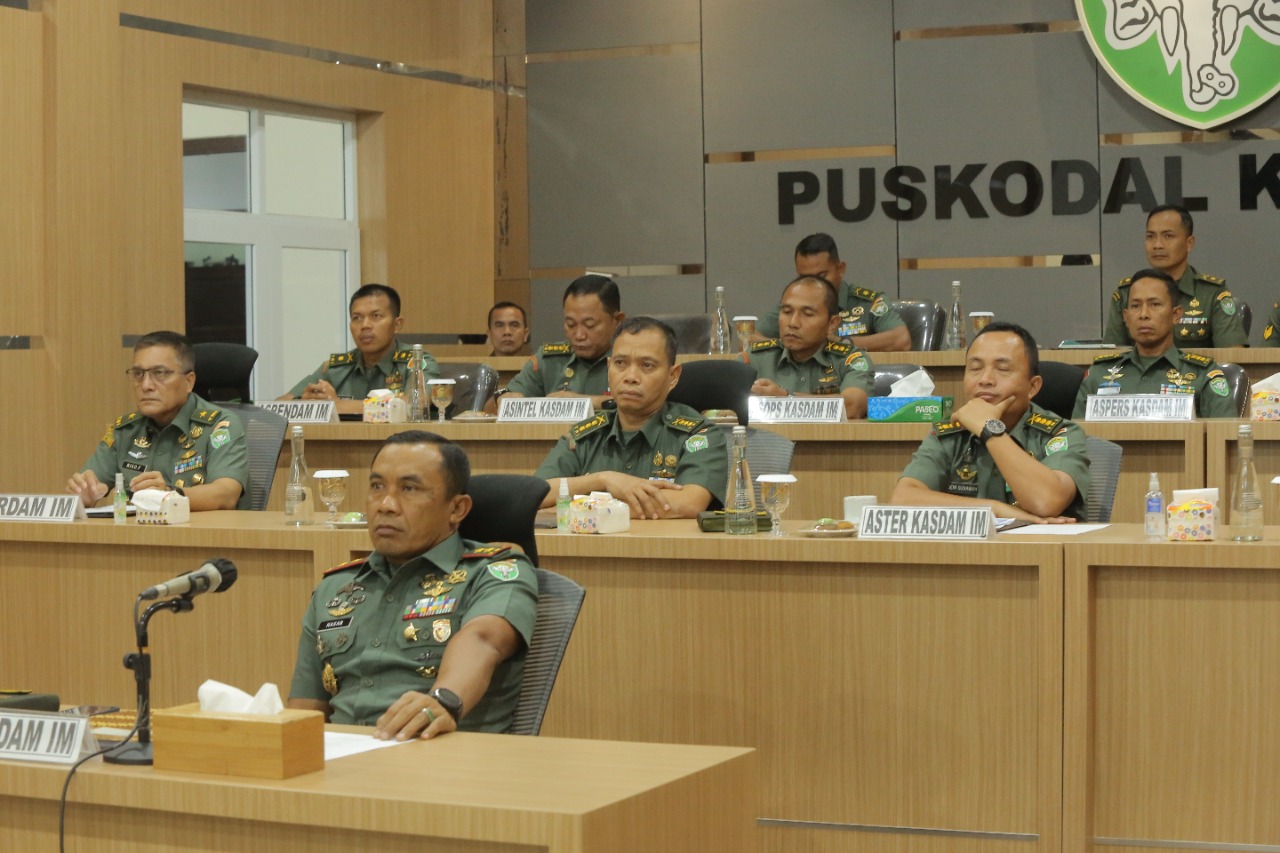 Pangdam IM Hadiri Rapat Pembukaan Latihan Teknis Penanganan Stunting