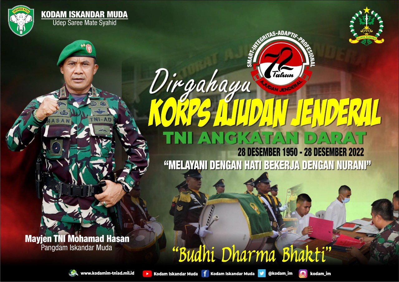 DIRGAHAYU KORPS AJUDAN JENDERAL TNI AD