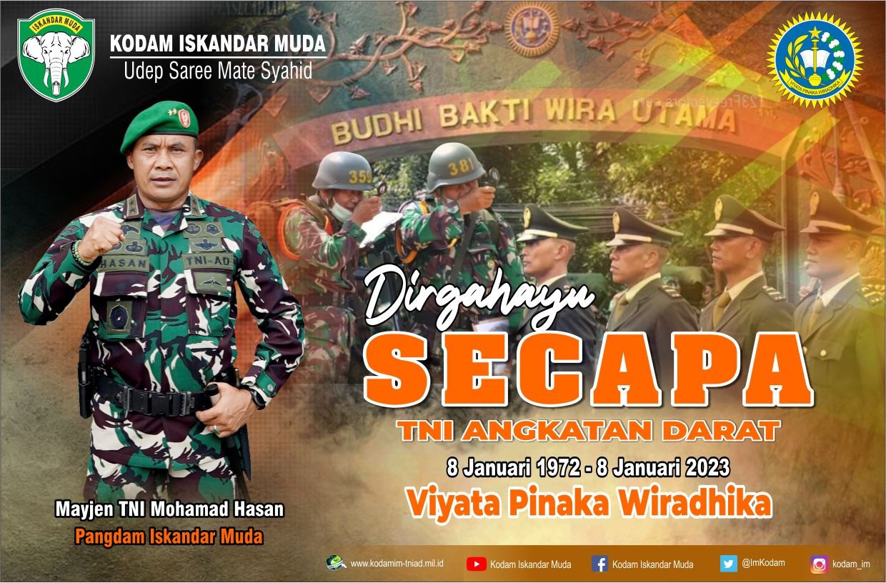 Dirgahayu ” SECAPA ” TNI Angkatan Darat