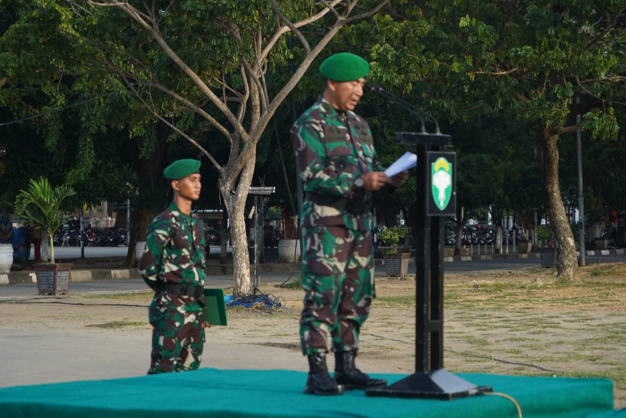 Kasdam IM pimpin Upacara Bendera Bulanan tanggal 17 Januari 2023 dilapangan Blang Padang Banda Aceh