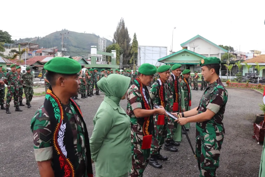 Lima (5) Orang Anggota Kodim 0106/Ateng Kembali Satgas Apter