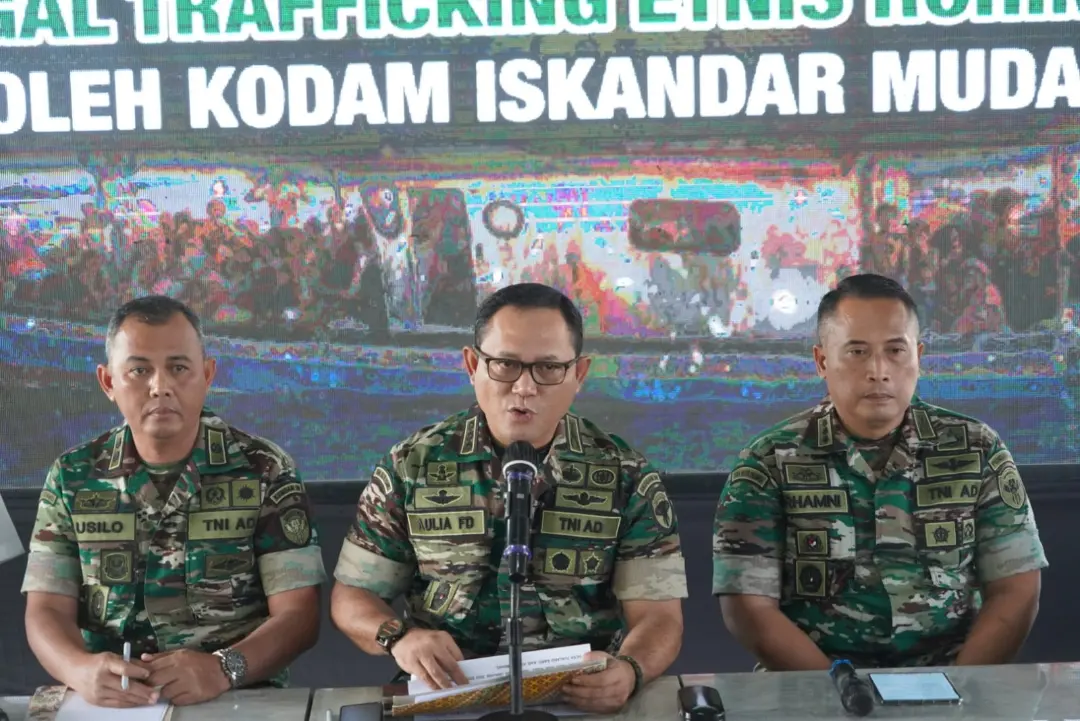 Pengungkapan Terduga Sindikat TPPO (Imigran Rohingya) di wilayah Kab. Aceh Tamiang oleh Tim gabungan Deninteldam IM.