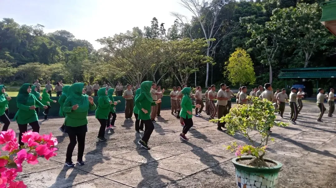 Kodim 0115/Simeulue Gelar Olahraga Bersama Dengan Seluruh Koramil Jajaran Dan Persit KCK Cab XXXIII