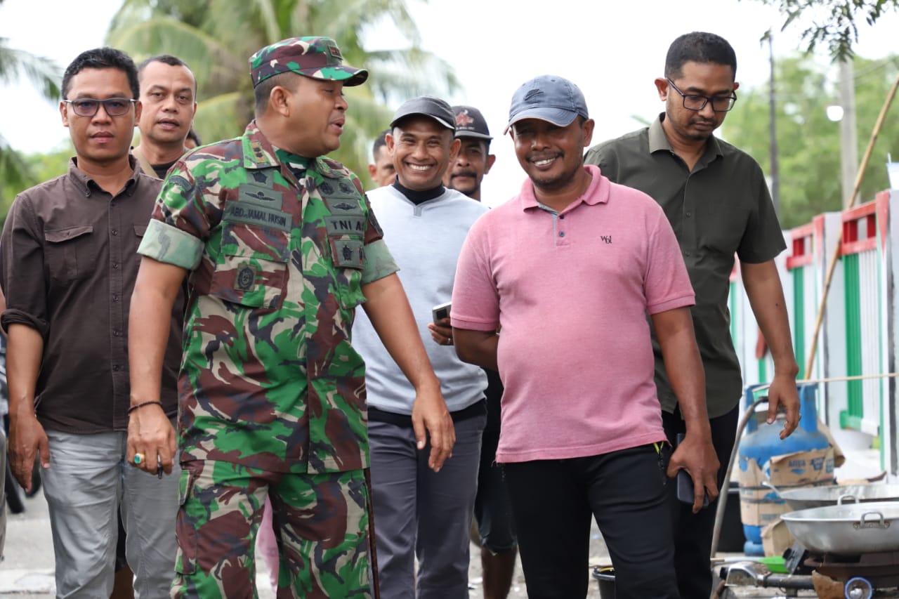 Dandim 0202/Pidie Bersama Forkomda Kabupaten Pidie Tinjau Lokasi Banjir